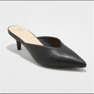 A New Day pointy toe one inch mules